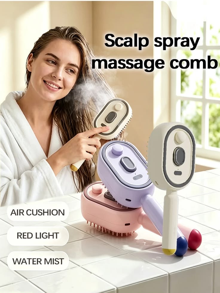Electric Spray Air Cushion Massage Comb