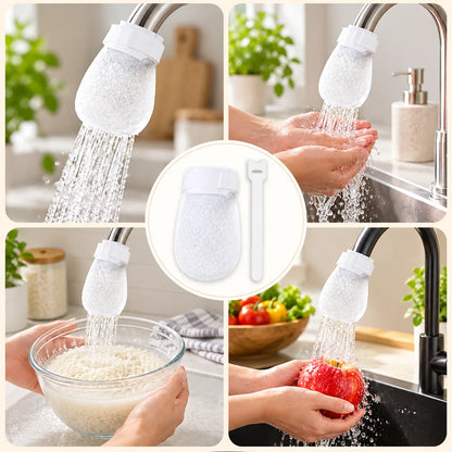 20PCS Sink Faucet Water Filter Cotton Pads with Cable Tie