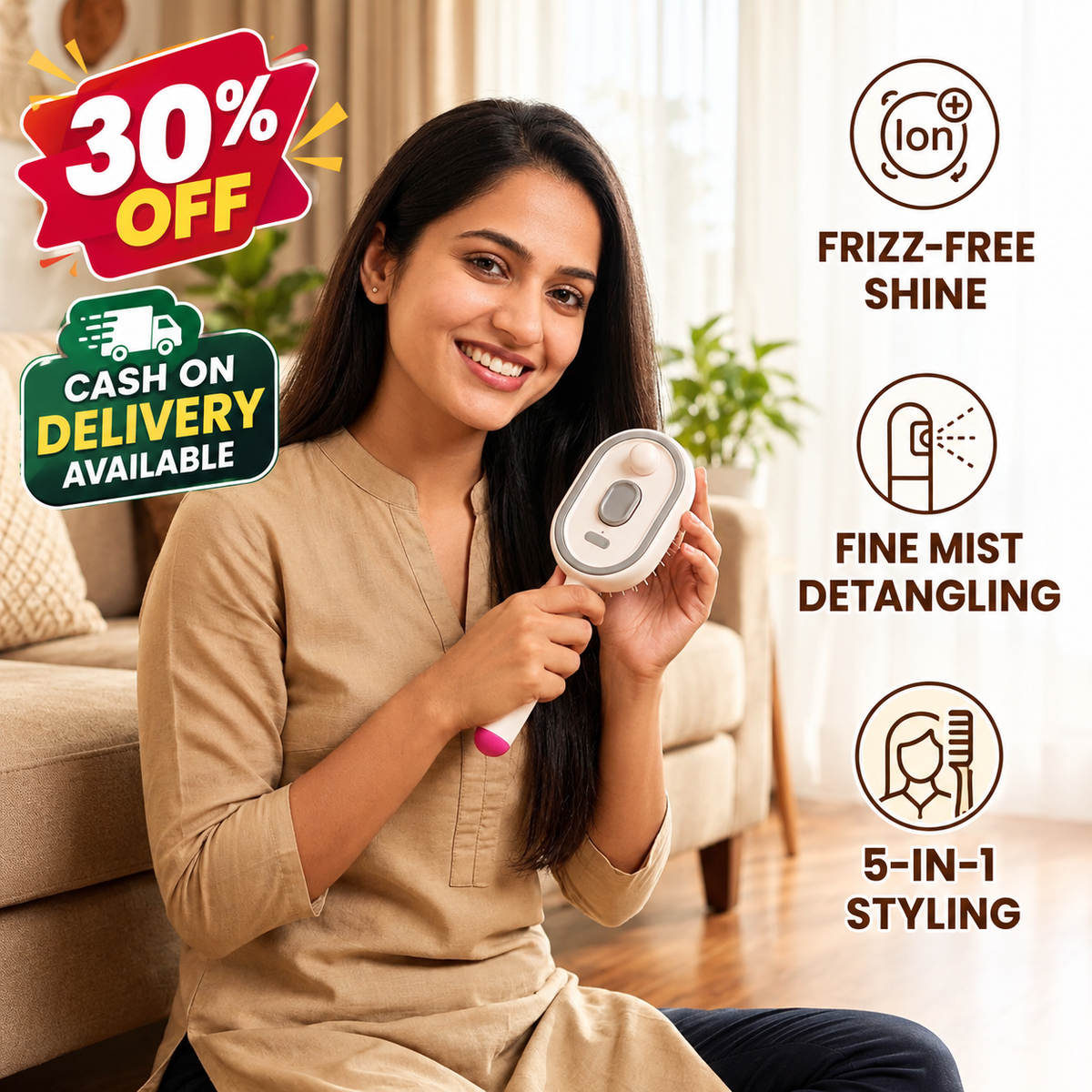 Electric Spray Air Cushion Massage Comb